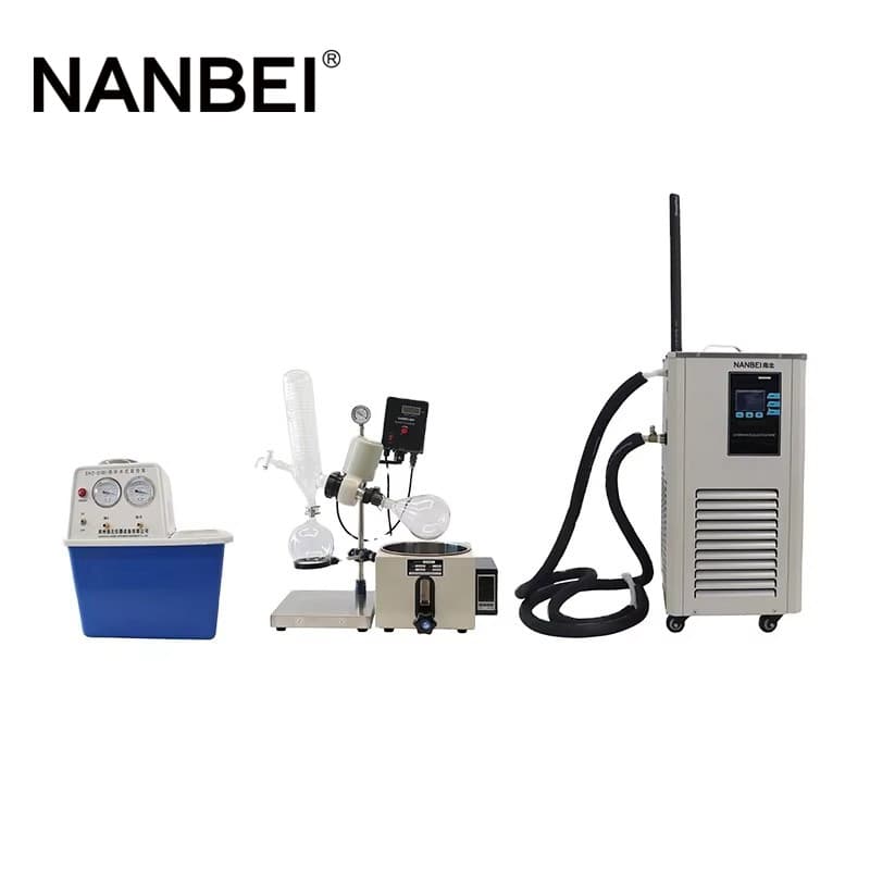 rotary evaporator with chiller and pump rotary evaporator with chiller and pump